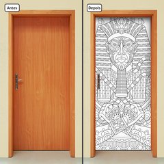 Adesivo Decorativo de Porta - Hieróglifo - 1380cnpt - comprar online
