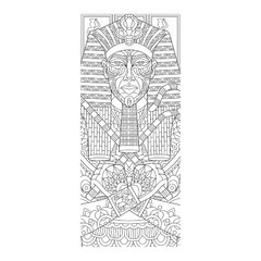Adesivo Decorativo de Porta - Hieróglifo - 1380cnpt na internet