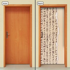 Adesivo Decorativo de Porta - Hieróglifo - 1381cnpt - comprar online