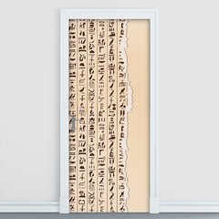 Adesivo Decorativo de Porta - Hieróglifo - 1381cnpt