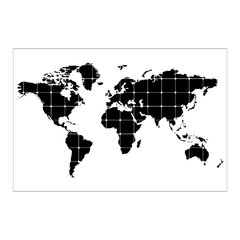 Painel Adesivo de Parede - Mapa Mundi - Mundo - 1381pn - comprar online