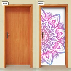 Adesivo Decorativo de Porta - Mandala - 1387cnpt - comprar online