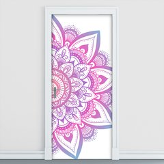 Adesivo Decorativo de Porta - Mandala - 1387cnpt