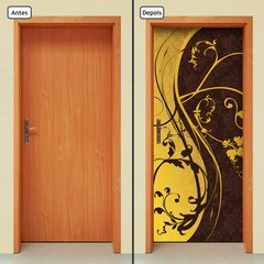 Adesivo Decorativo de Porta - Floral - 1388cnpt - comprar online