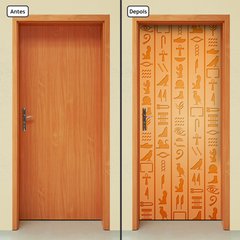 Adesivo Decorativo de Porta - Hieróglifo - 1390cnpt - comprar online