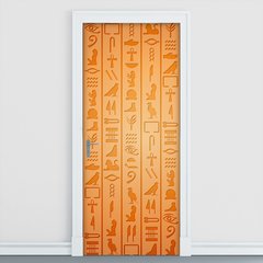 Adesivo Decorativo de Porta - Hieróglifo - 1390cnpt