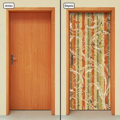 Adesivo Decorativo de Porta - Floral - 1391cnpt - comprar online
