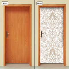 Adesivo Decorativo de Porta - Floral - 1392cnpt - comprar online