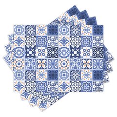 Jogo Americano com 4 peças - Azulejos - Abstrato - Geométrico - 1394Jo