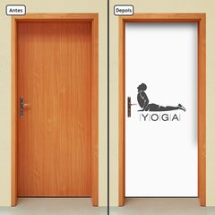 Adesivo Decorativo de Porta - Yoga - 1395cnpt - comprar online