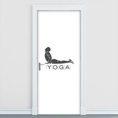 Adesivo Decorativo de Porta - Yoga - 1395cnpt