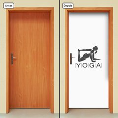 Adesivo Decorativo de Porta - Yoga - 1396cnpt - comprar online