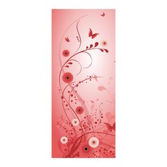 Adesivo Decorativo de Porta - Floral - 1397cnpt na internet