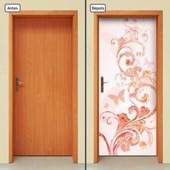 Adesivo Decorativo de Porta - Floral - 1400cnpt - comprar online