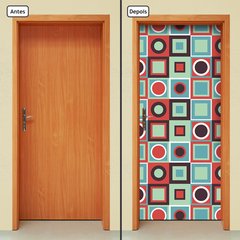 Adesivo Decorativo de Porta - Abstrato - 1415cnpt - comprar online