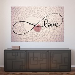 Painel Adesivo de Parede - Amor - Love - 1418pn