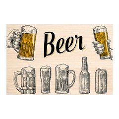 Painel Adesivo de Parede - Cerveja - Bar - 1422pn - comprar online