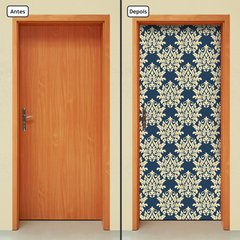 Adesivo Decorativo de Porta - Damasco - 1428cnpt - comprar online