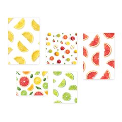 Kit 5 Placas Decorativas - Frutas Cozinha Cítrico Casa Quarto Sala - 142ktpl5 - comprar online