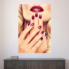 Painel Adesivo de Parede - Salão de Beleza - Manicure - 1438pn
