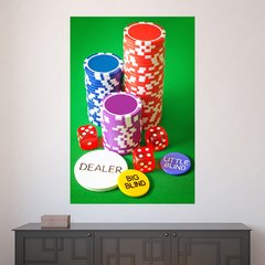 Painel Adesivo de Parede - Pôquer - Poker - 1440pn