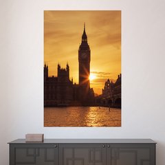 Painel Adesivo de Parede - Big Ben - Londres - 1442pn