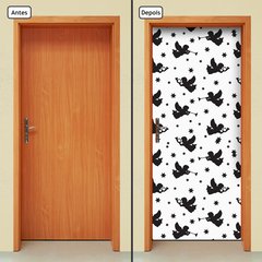 Adesivo Decorativo de Porta - Anjos - Infantil - 1447cnpt - comprar online