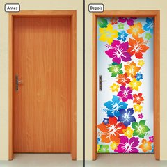 Adesivo Decorativo de Porta - Flores - 1450cnpt - comprar online