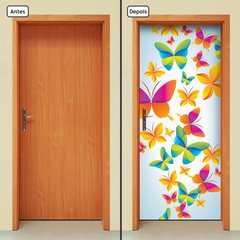 Adesivo Decorativo de Porta - Borboletas - 1451cnpt - comprar online