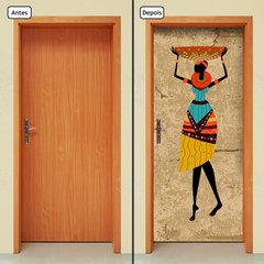 Adesivo Decorativo de Porta - Africana - 1452cnpt - comprar online
