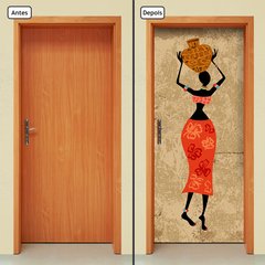 Adesivo Decorativo de Porta - Africana - 1453cnpt - comprar online