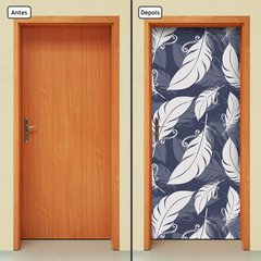 Adesivo Decorativo de Porta - Penas - 1466cnpt - comprar online