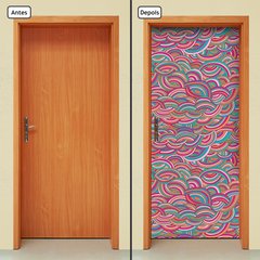 Adesivo Decorativo de Porta - Abstrato - 1467cnpt - comprar online