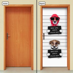 Adesivo Decorativo de Porta - Cachorros - 146cnpt - comprar online