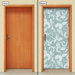 Adesivo Decorativo de Porta - Floral - 1470cnpt - comprar online