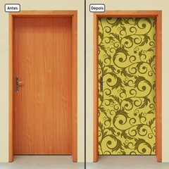 Adesivo Decorativo de Porta - Floral - 1473cnpt - comprar online