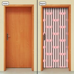 Adesivo Decorativo de Porta - Lacinhos - Infantil - 1474cnpt - comprar online