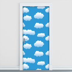 Adesivo Decorativo de Porta - Nuvens - Infantil - 1479cnpt