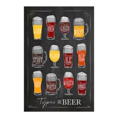 Painel Adesivo de Parede - Cervejas - Bar - 1484pn - comprar online