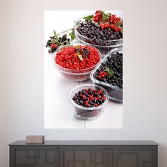 Painel Adesivo de Parede - Frutas Vermelhas - Cozinha - 1487pn