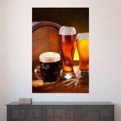 Painel Adesivo de Parede - Cerveja - Bar - 1495pn