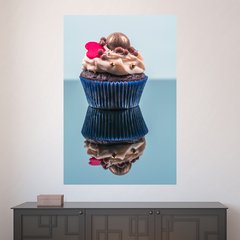 Painel Adesivo de Parede - Cupcake - Confeitaria - 1497pn