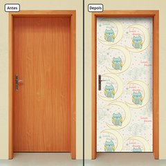 Adesivo Decorativo de Porta - Corujas - Infantil - 150cnpt - comprar online