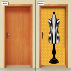 Adesivo Decorativo de Porta - Manequim de Costura - 1519cnpt - comprar online