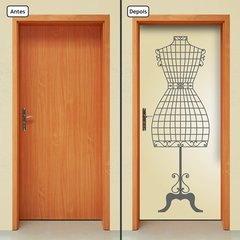 Adesivo Decorativo de Porta - Manequim de Costura - 1520cnpt - comprar online