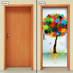 Adesivo Decorativo de Porta - Árvore - 1527cnpt - comprar online