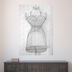 Painel Adesivo de Parede - Manequim de Costura - Moda - 1528pn