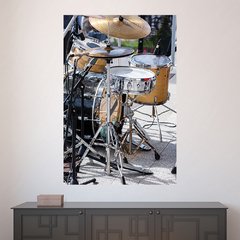 Painel Adesivo de Parede - Bateria - Música - 1536pn