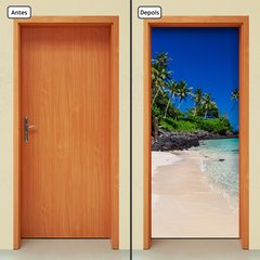 Adesivo Decorativo de Porta - Natureza - Praia - 1538cnpt - comprar online