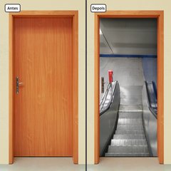 Adesivo Decorativo de Porta - Escada Rolante - 1550cnpt - comprar online